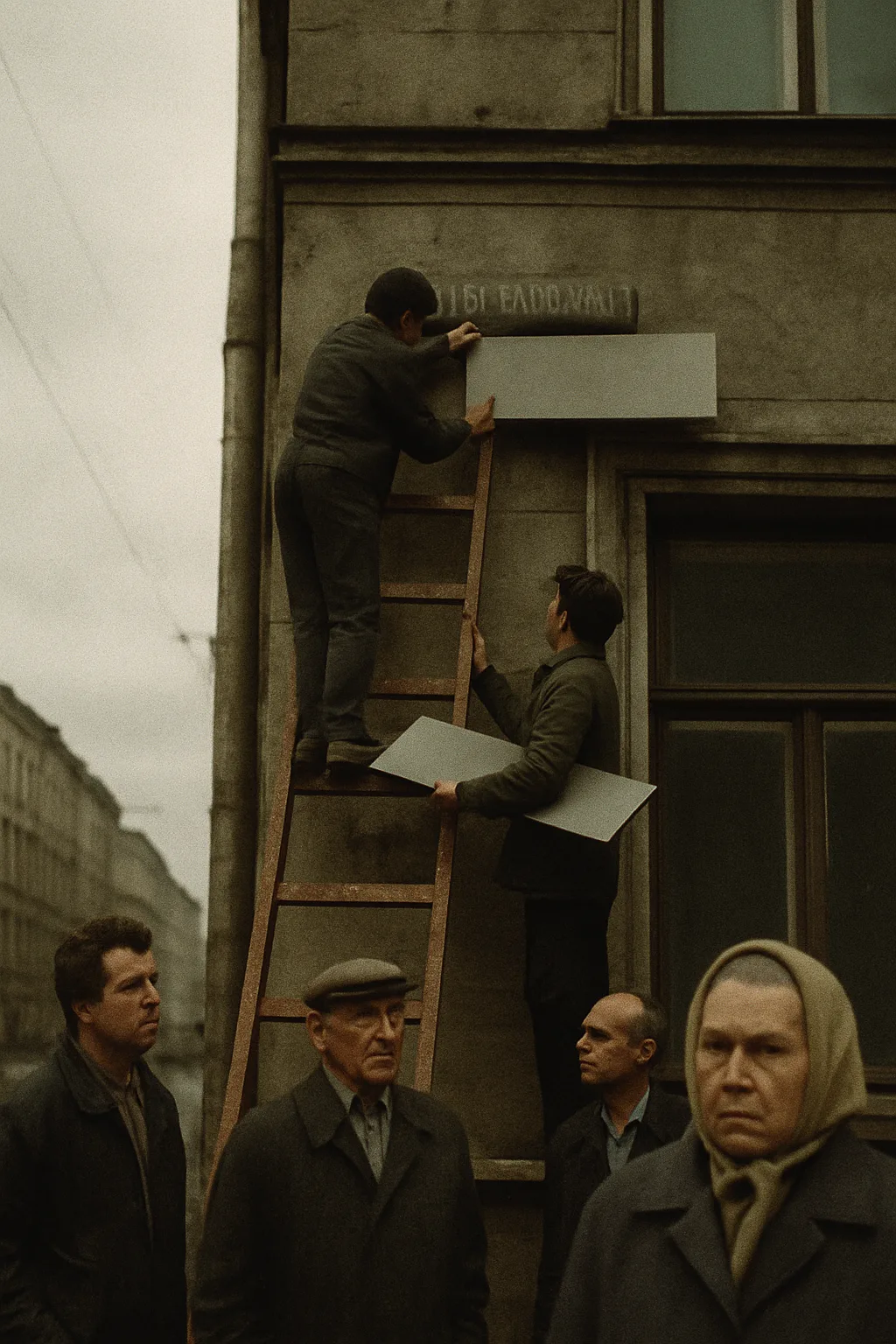 табела „Ленинград“ се сменя със „Санкт Петербург“, септември 1991 г.