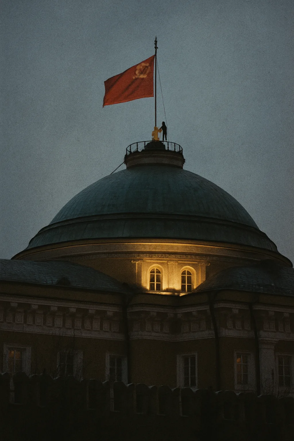 червеното знаме слиза от купола на Кремъл, 25 декември 1991 г., 19:32 ч.